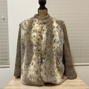 Vintage Style VI LTD MADE IN USA Faux Fur Coat Bohemian Boho Womens Sz Med/Large